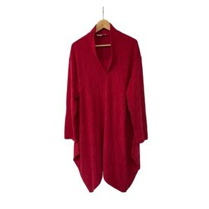 Transparente Red Warm Tunic Top OS